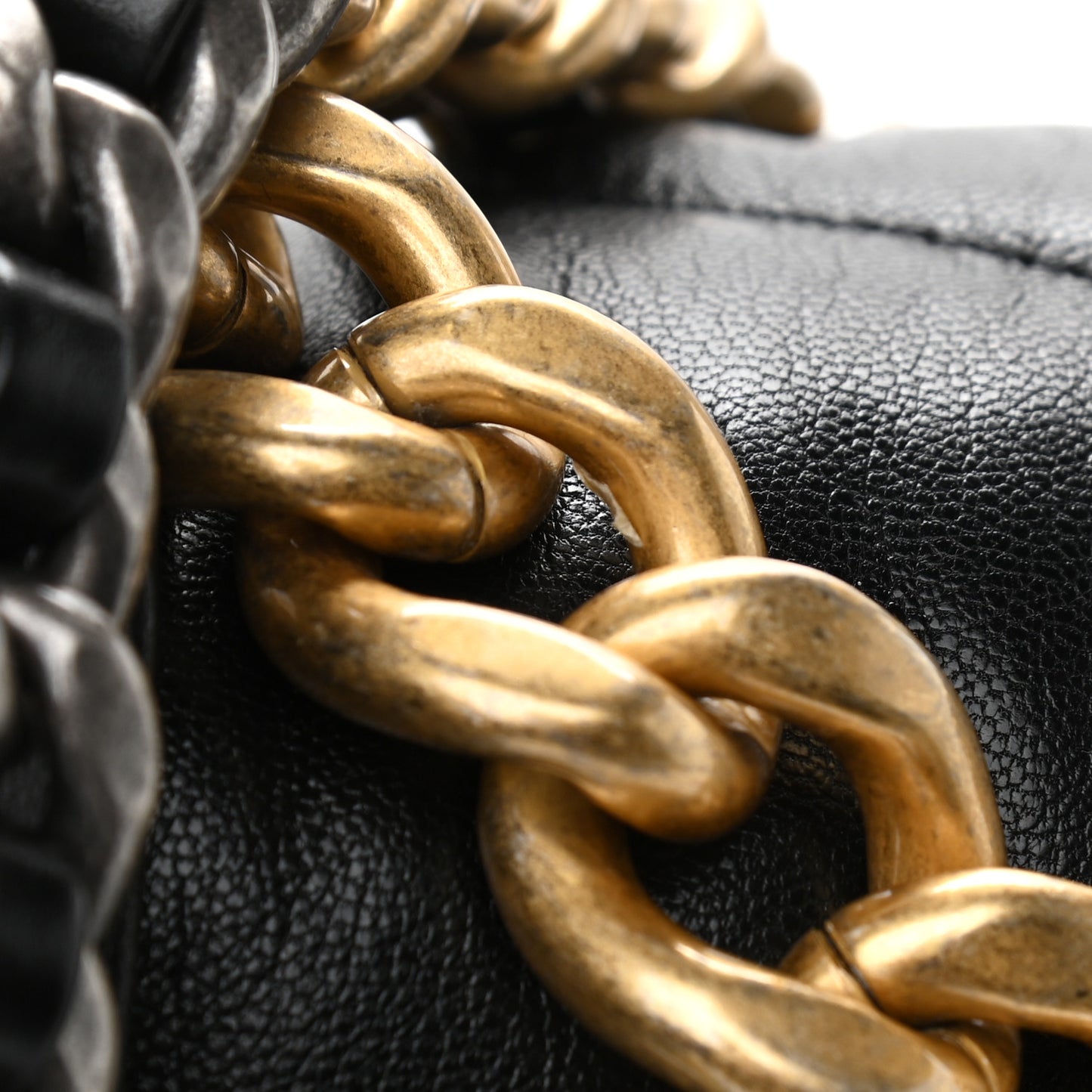 Goatskin Quilted Large Chanel 19 Flap Black