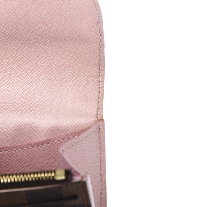 Louis Vuitton Damier Ebene Caissa Wallet Rose Ballerine 9 of 15