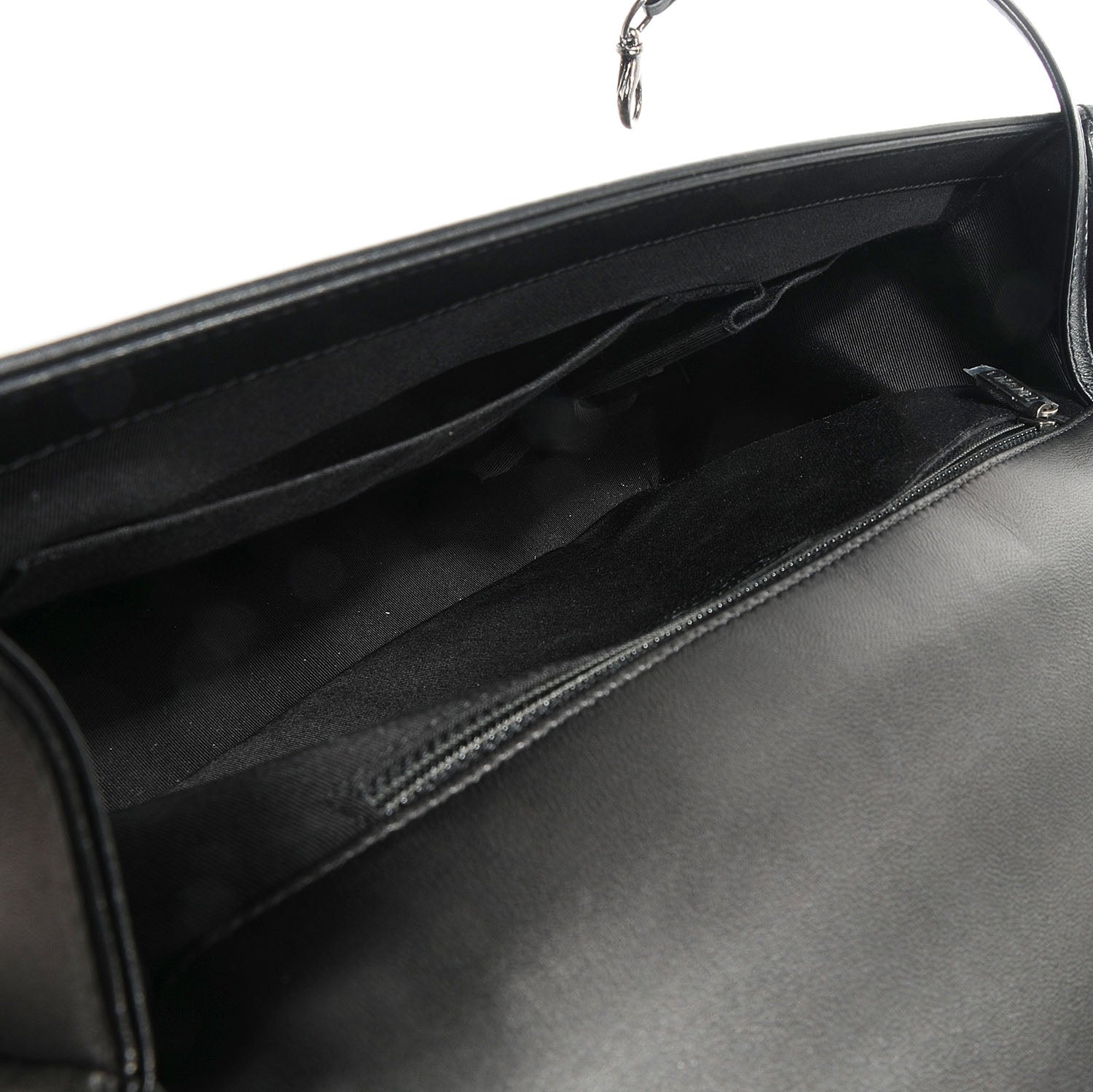 Chanel Lambskin Quilted Large Boy Flap Black 5 of 8