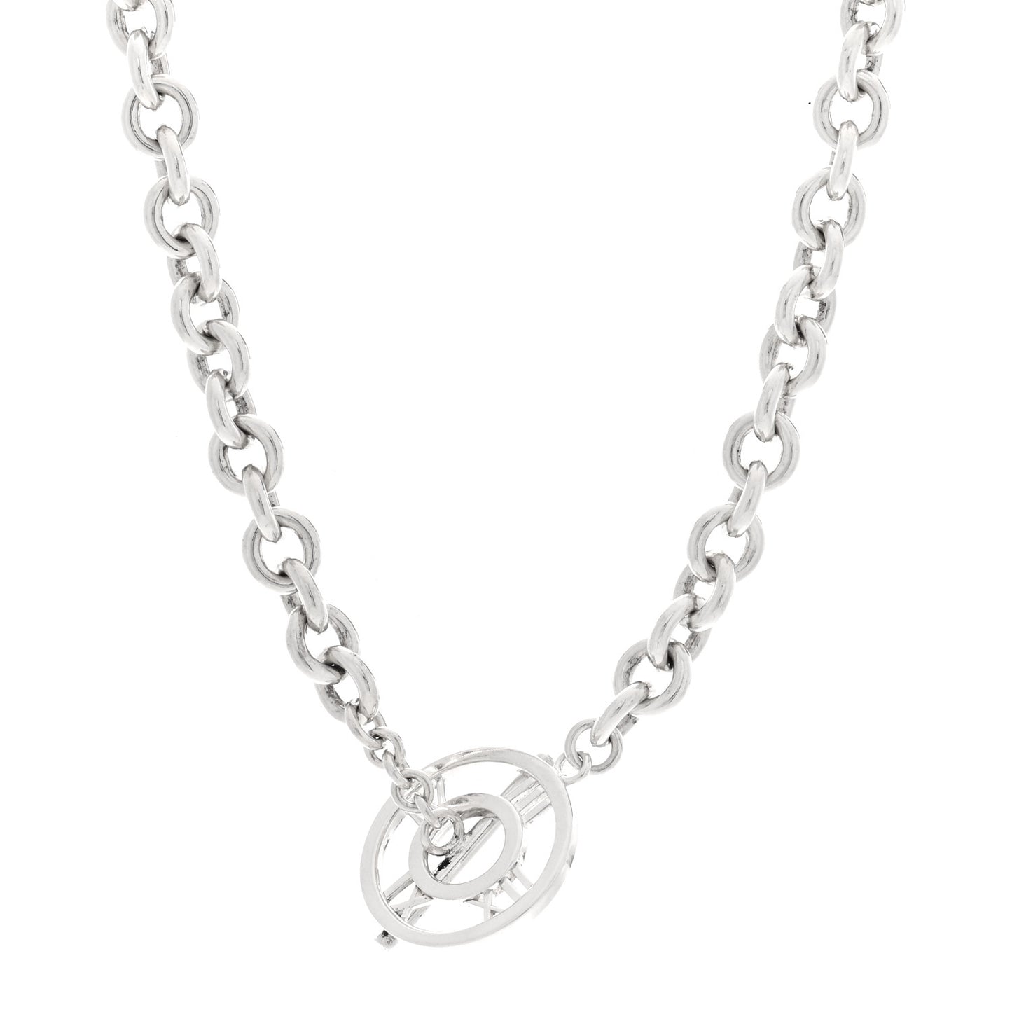 Sterling Silver Atlas Toggle Chain Necklace