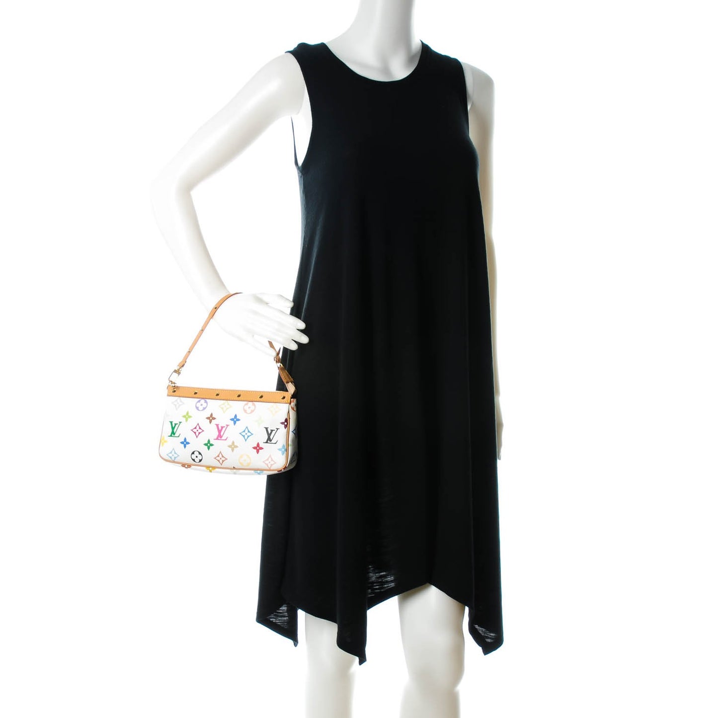 Monogram Multicolor Pochette Accessories White