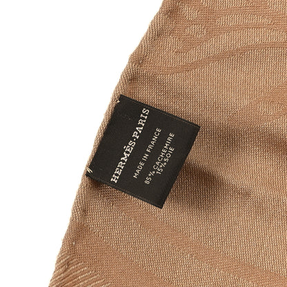 Hermes Cashmere Silk New Libris Confettis D'Ex Stole Kraft 3 of 3