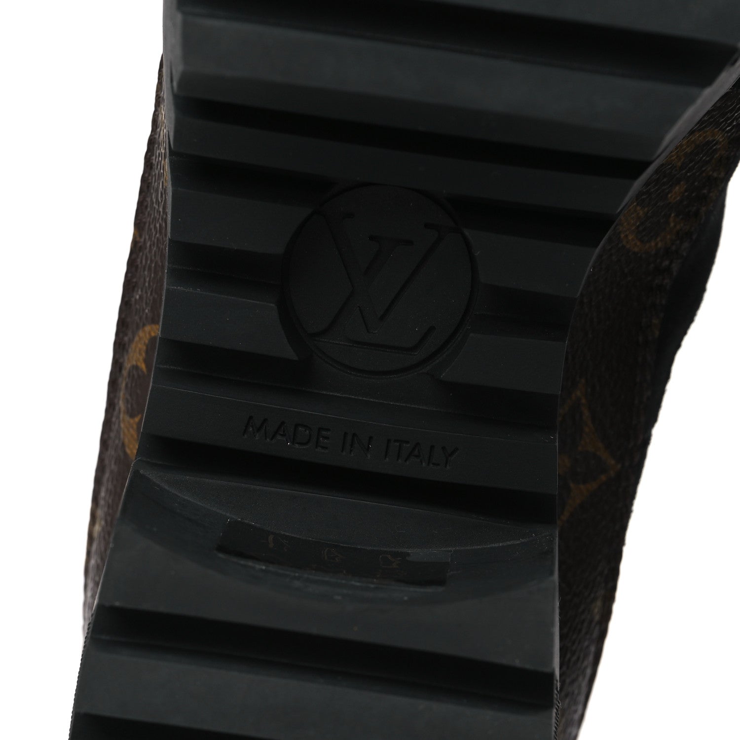 Louis Vuitton Suede Calfskin Monogram Laureate Platform Desert Boots 36 Black 6 of 9