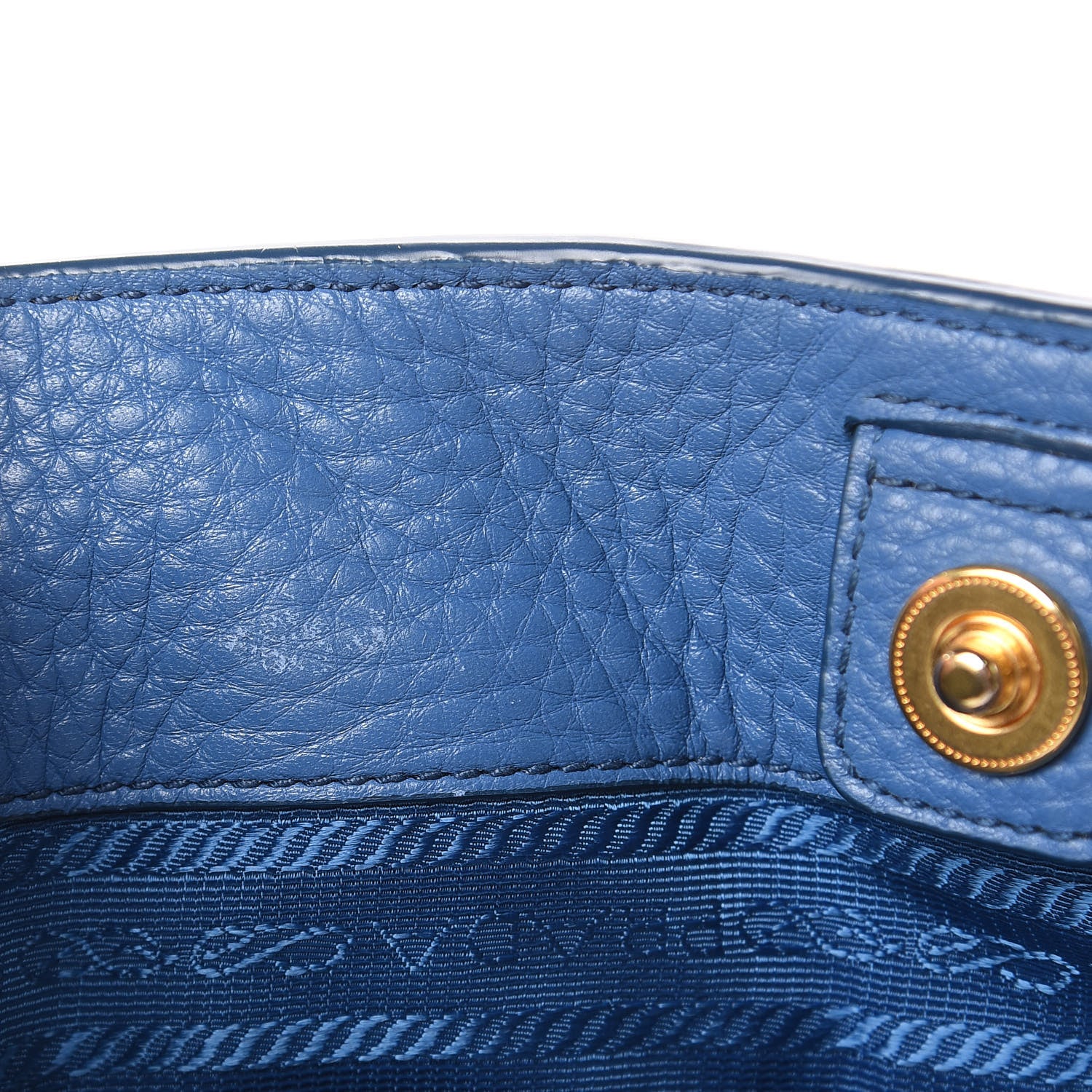Prada Vitello Daino Tote Cobalto 21 of 21
