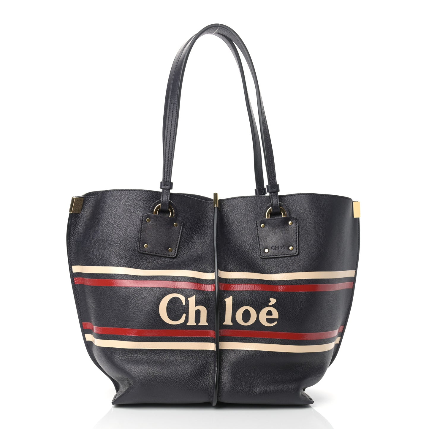 Smooth Calfskin Medium Vick Tote Full Blue