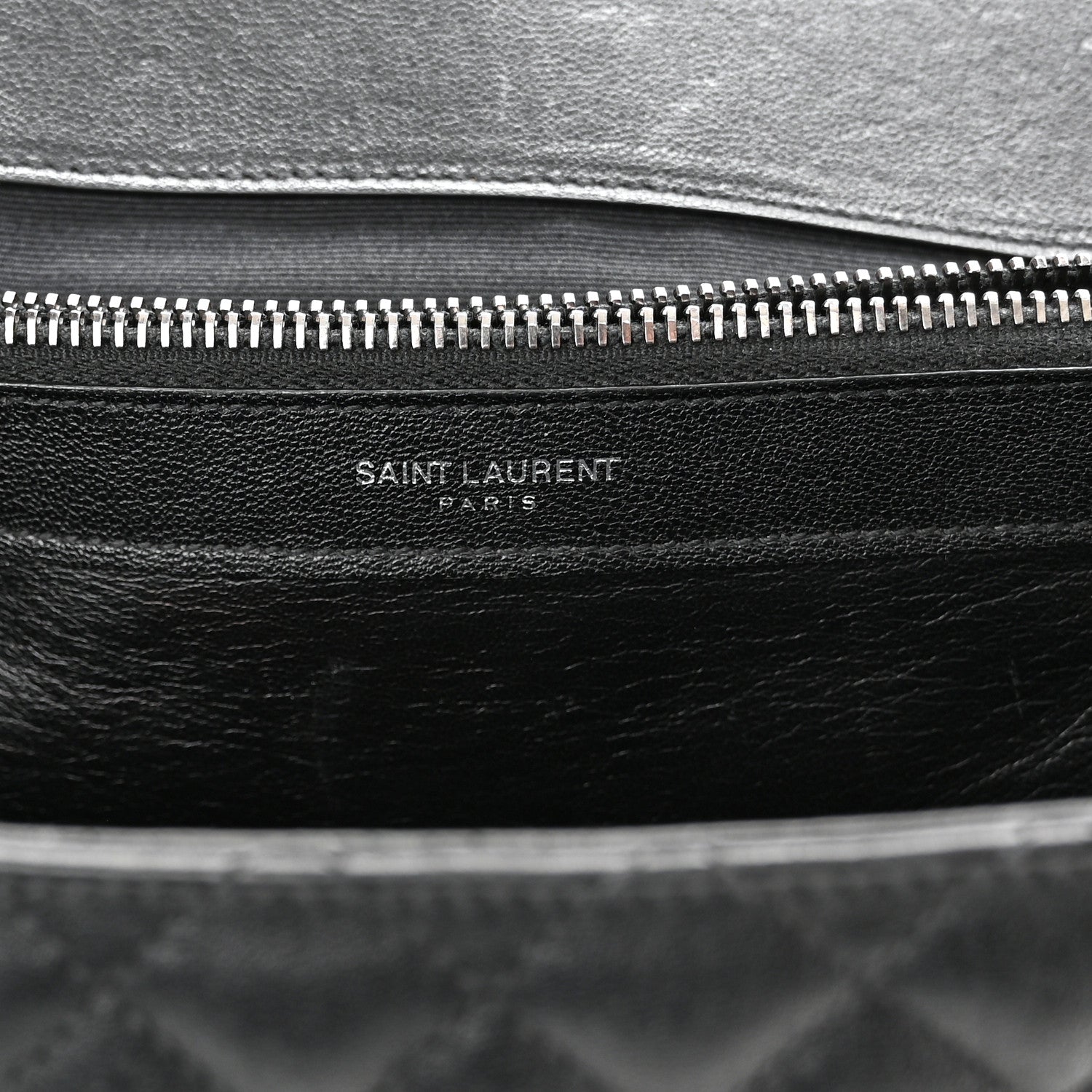 Saint Laurent Sheepskin Tri-quilt Monogram Large College Satchel Black 6 of 13