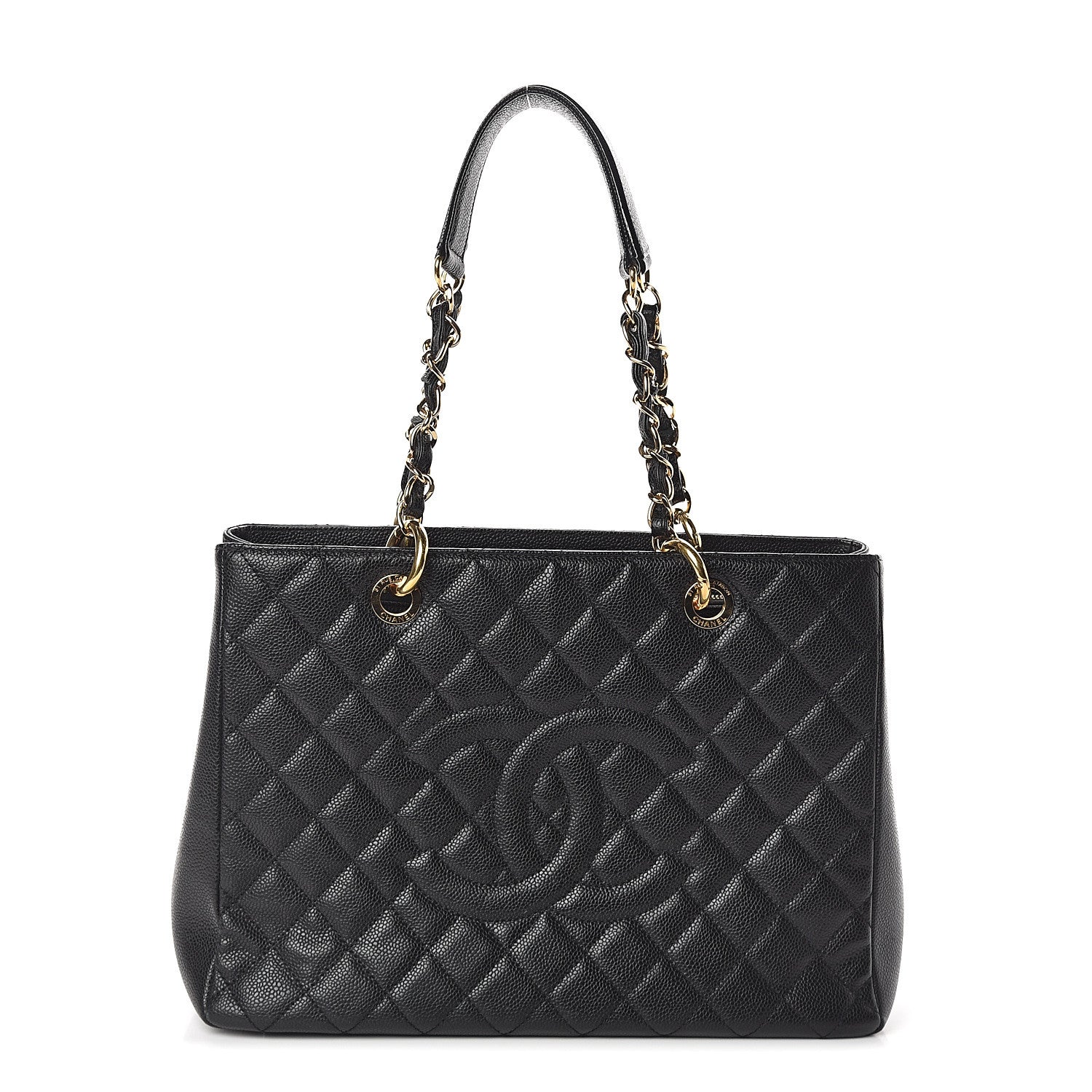 Chanel Caviar Quilted Grand Shopping Tote GST Black 1 of 9