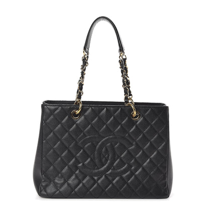 Chanel Caviar Quilted Grand Shopping Tote GST Black 1 of 9