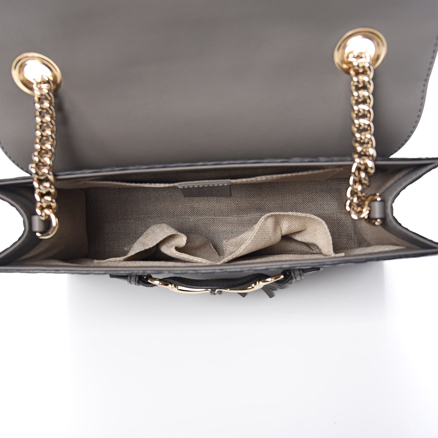Soft Microguccissima Medium Emily Chain Shoulder Bag Loess