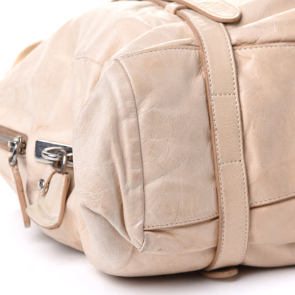 Prada Soft Calf Shopper Tote Talco 8 of 10