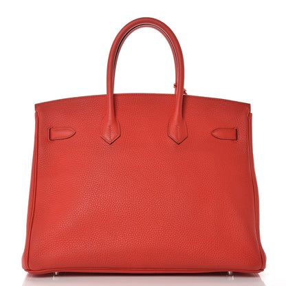 Hermes Togo Birkin 35 Rouge Tomate 35 of 36