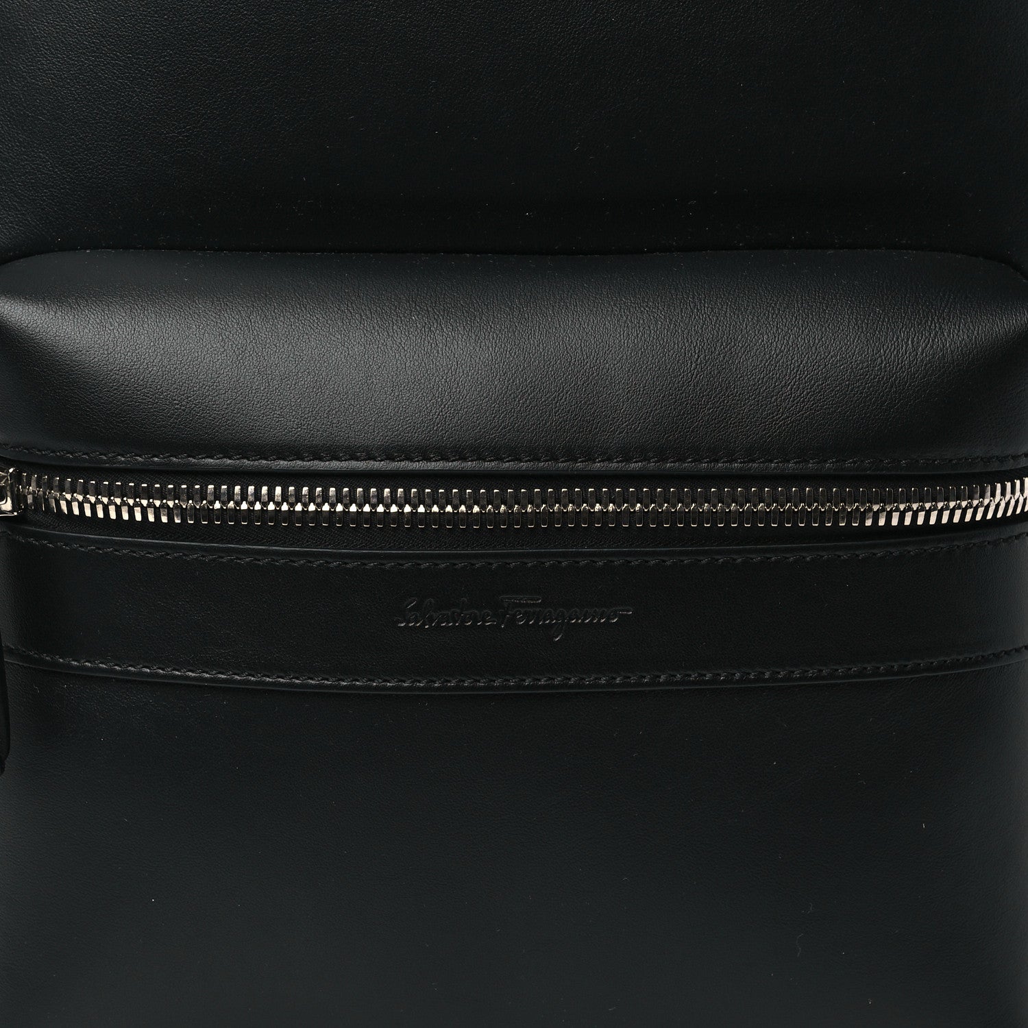 Salvatore Ferragamo Calfskin Backpack Black 6 of 8