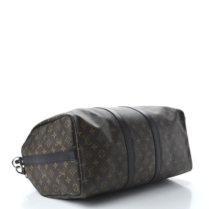 Louis Vuitton Monogram Macassar Keepall Bandouliere 45 3 of 9