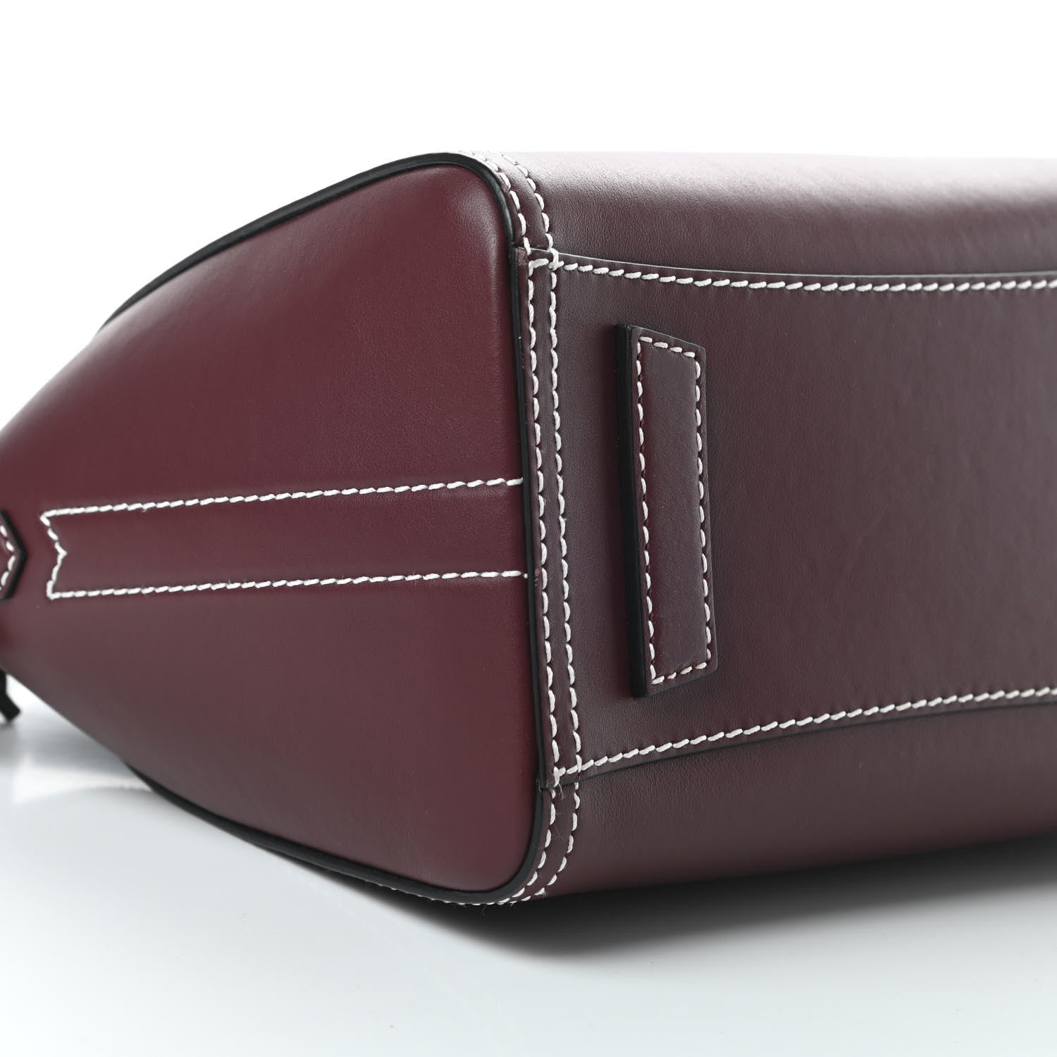 Givenchy Calfskin Small Bi-Color Topstitch Antigona Oxblood Black 9 of 10