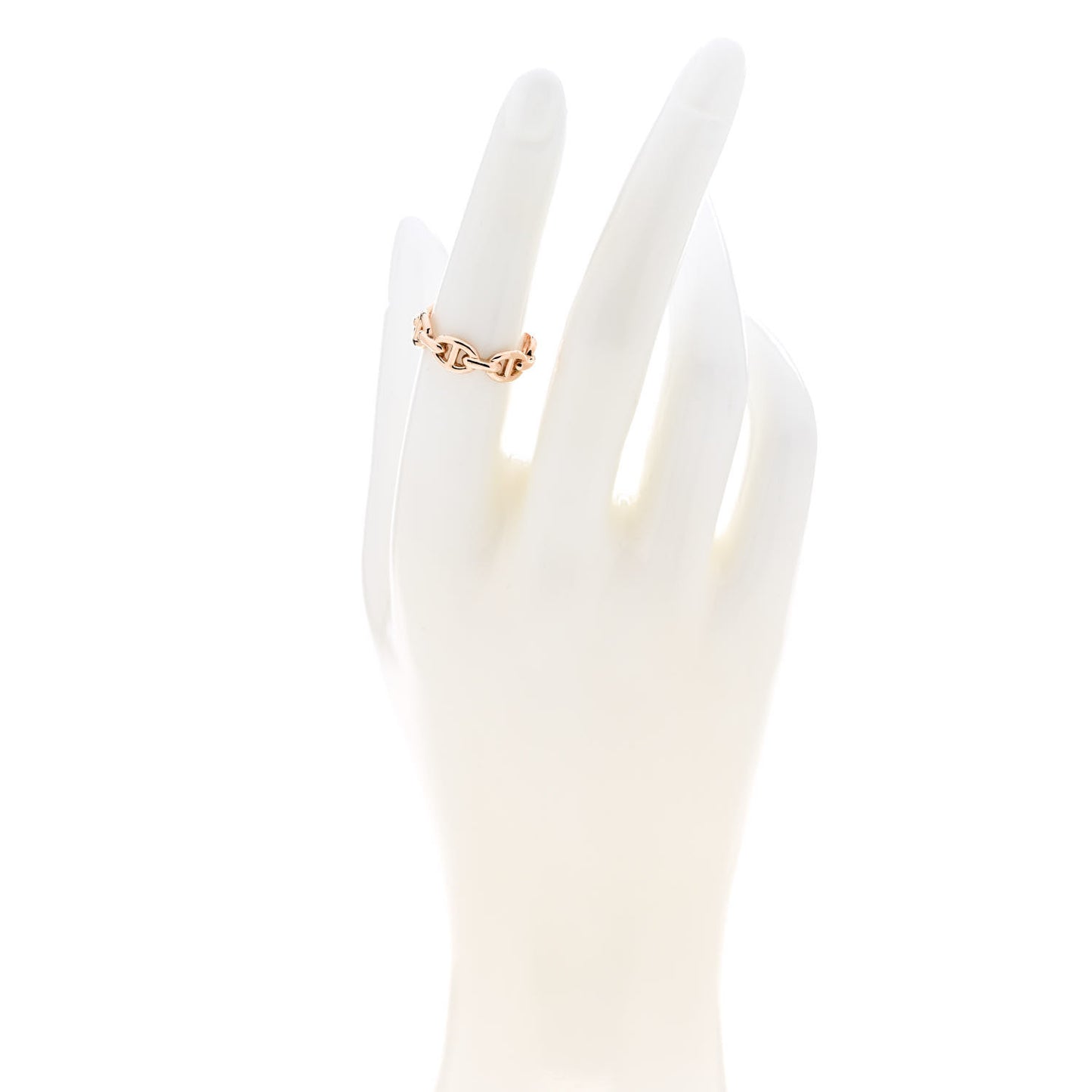 18K Rose Gold PM Chaine d'Ancre Enchainee Ring 52 6