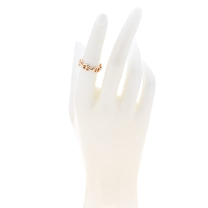 Hermes 18K Rose Gold PM Chaine d'Ancre Enchainee Ring 52 6 2 of 5