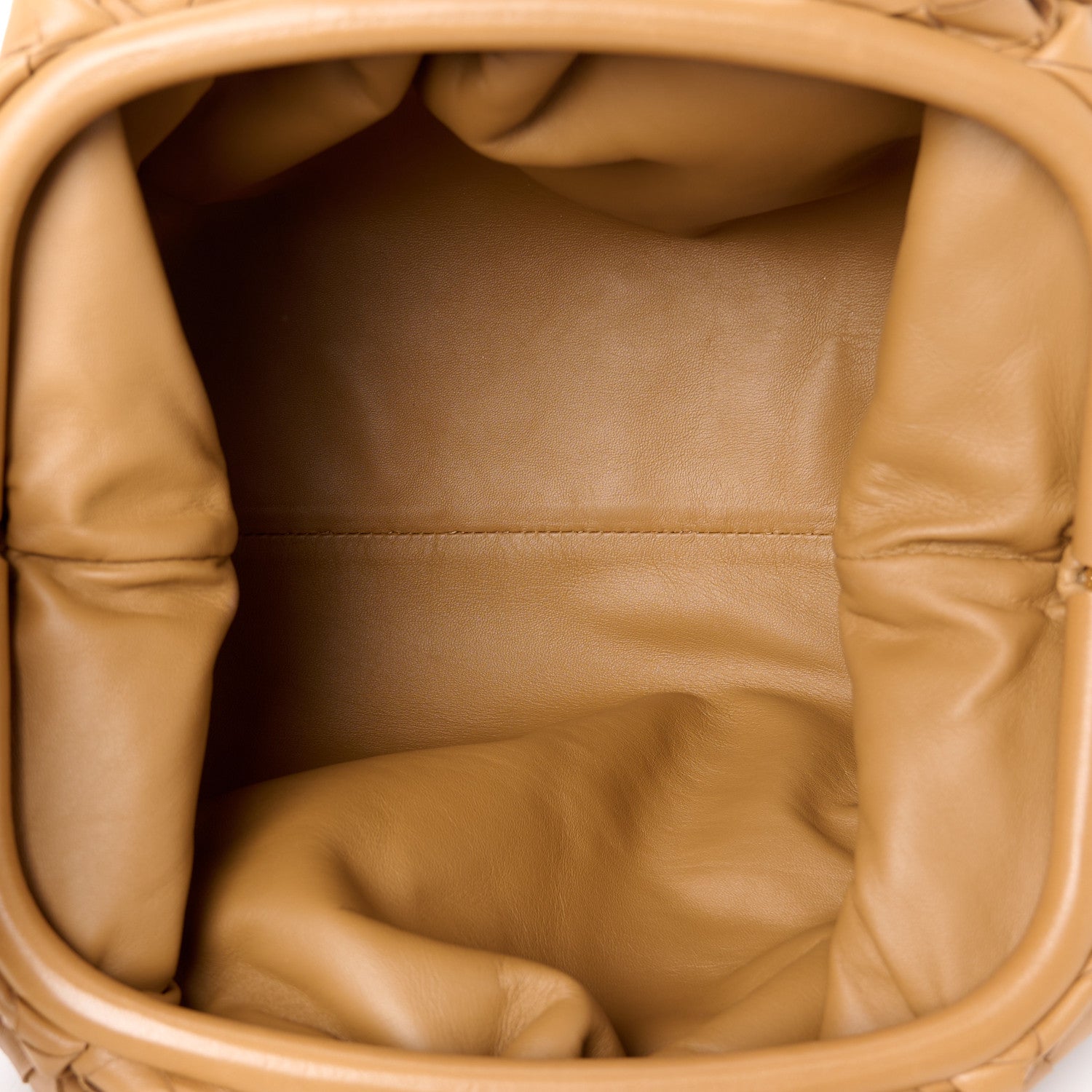 Bottega Veneta Nappa Maxi Intrecciato The Pouch Oversized Clutch Caramel 5 of 10