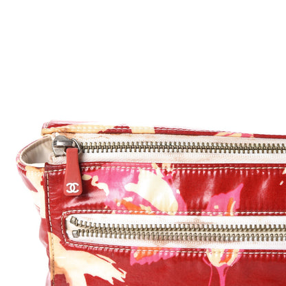 Chanel Coated Canvas Floral Print CC Cosmetic Case Multicolor 9 of 13
