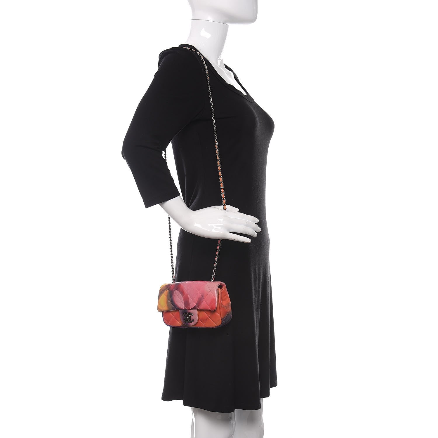 Chanel Lambskin Quilted Extra Mini Flower Power Flap Multicolor 2 of 11