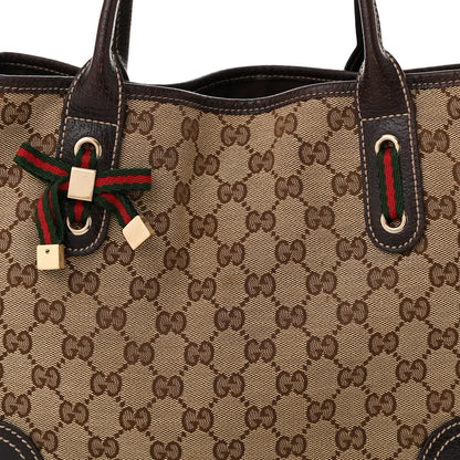 Gucci Monogram Medium Princy Tote  Dark Brown 8 of 10