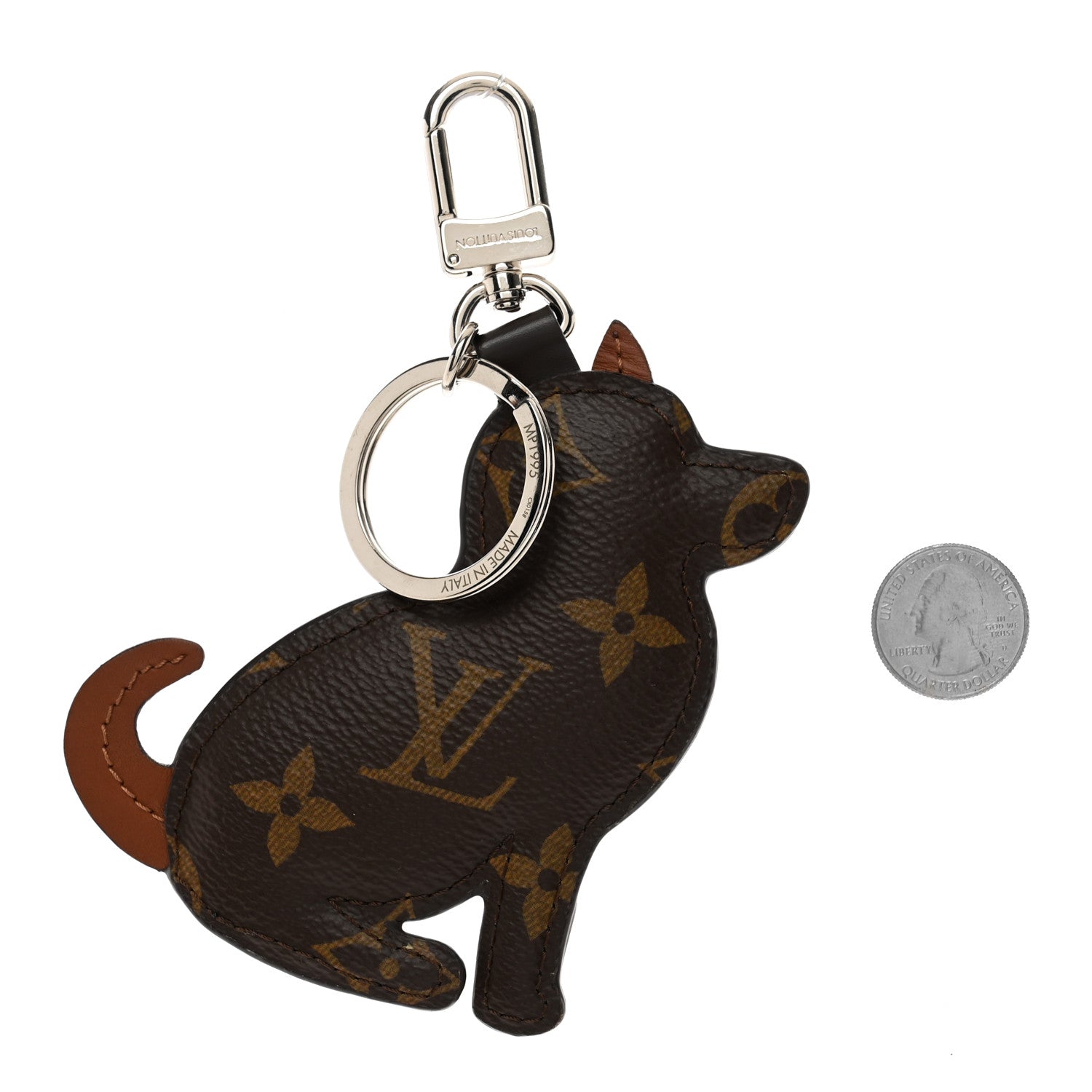 Louis Vuitton Monogram Dog Bag Charm Key Holder 2 of 3