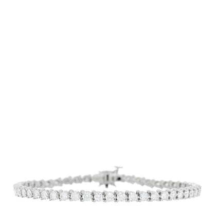 Tiffany Platinum Diamond 4.49ctw Victoria Tennis Bracelet 1 of 3