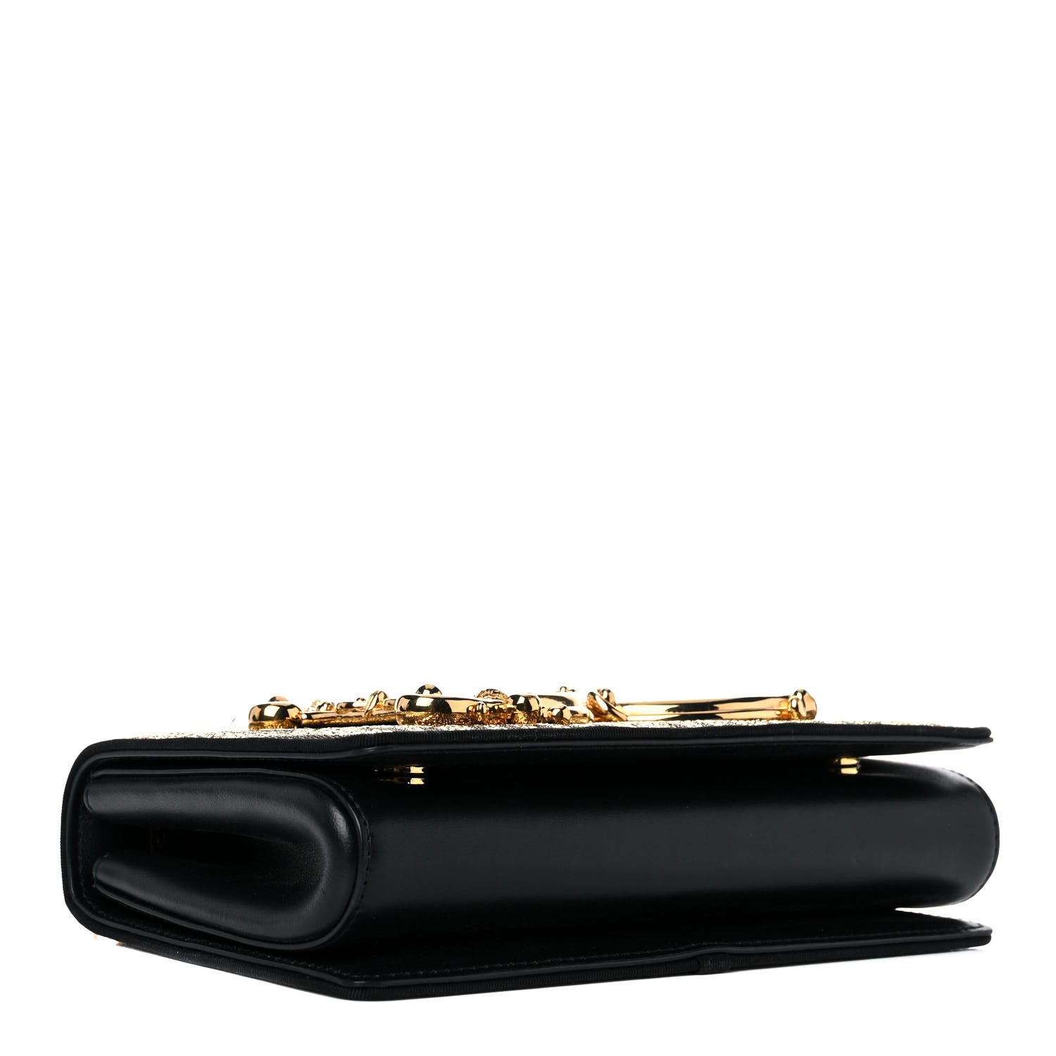 Dolce & Gabbana Brocade DG Girls Shoulder Bag Gold Black 4 of 10