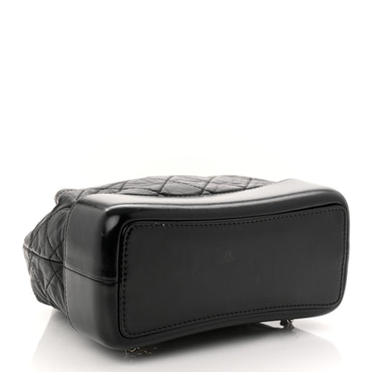 Chanel Aged Calfskin Quilted Small Gabrielle Backpack Black 4 of 11