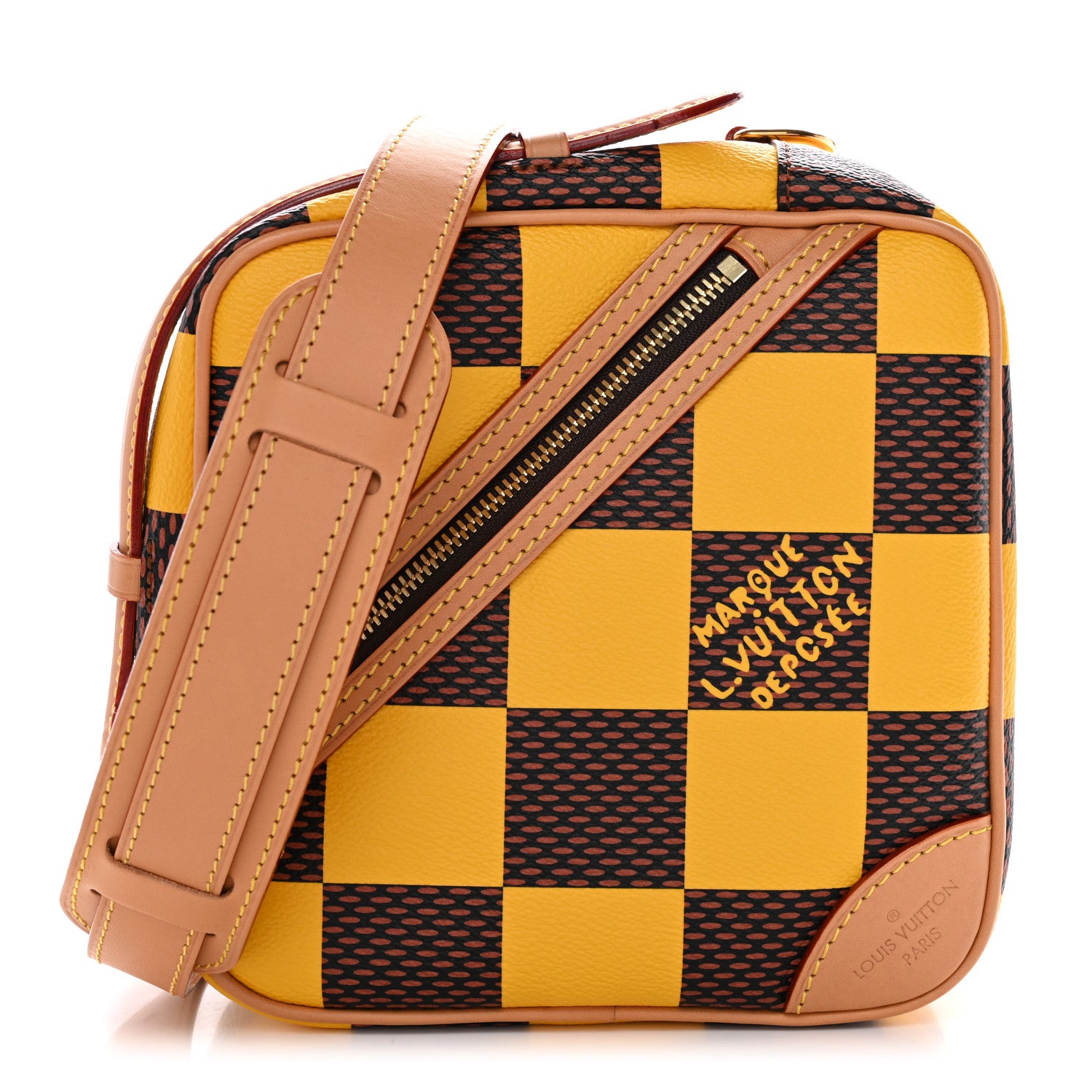 Louis Vuitton Damier Pop Chess Messenger Jaune Mat 1 of 9