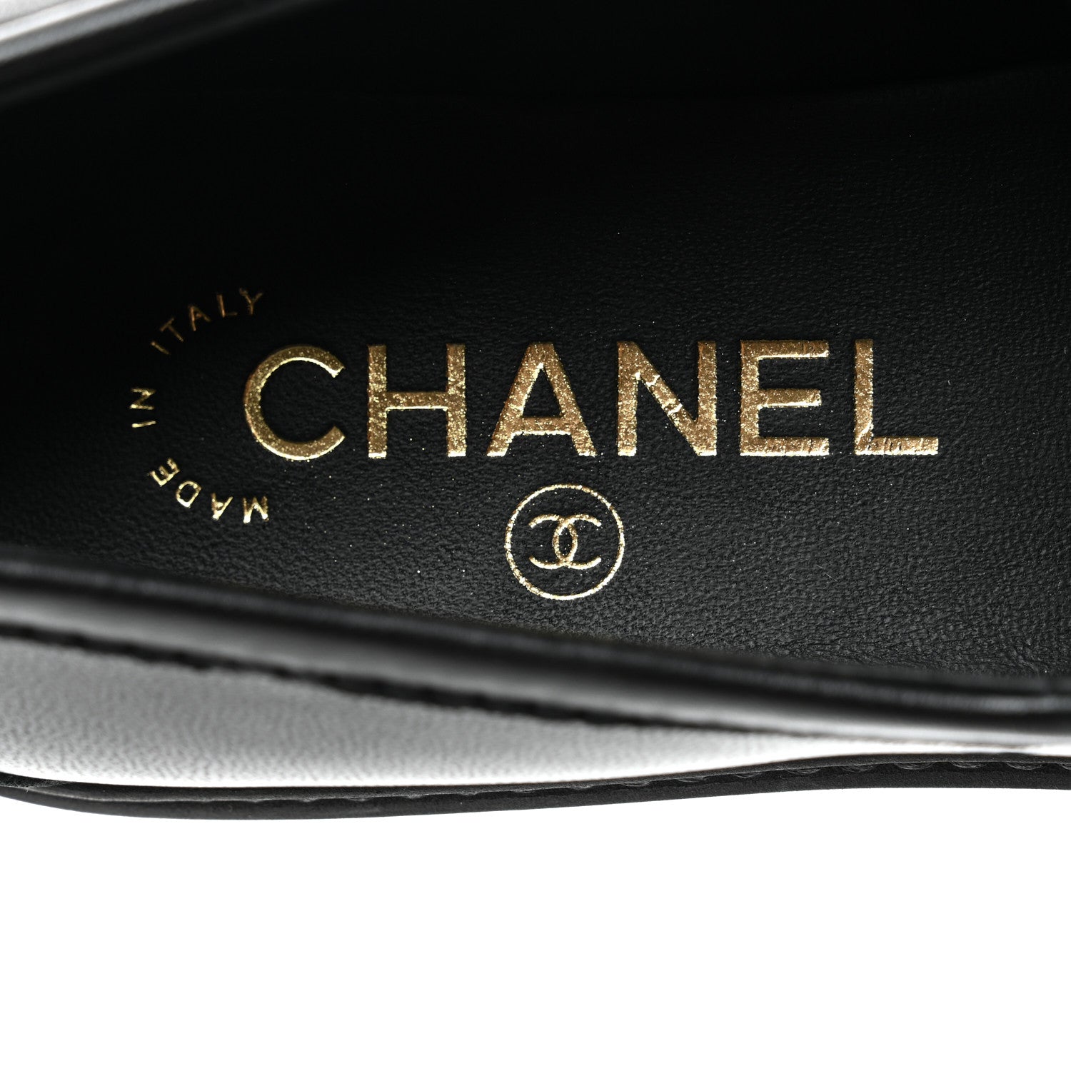 Chanel Lambskin Quilted CC Turnlock Loafers 37 Black 7 of 9