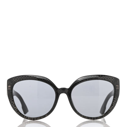 Christian Dior Acetate DDiorF Cat Eye Sunglasses Black 2 of 10