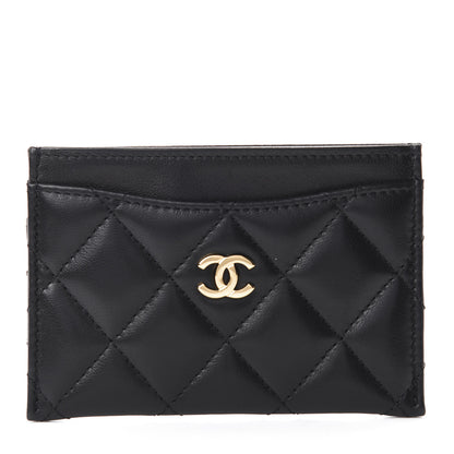 Chanel Lambskin Quilted Card Holder Black 1 of 8