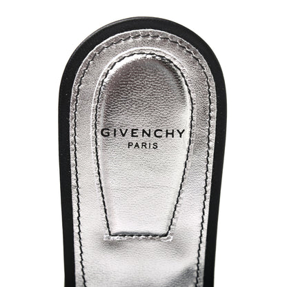 Givenchy Nappa Rivington Logo Slingback Flat 37 Black Silver 8 of 8