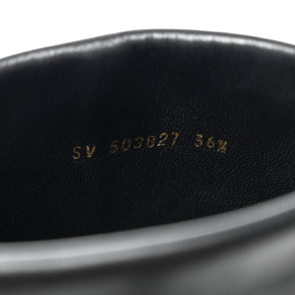 Saint Laurent Calfskin Suede Tanger Tassel Boot 36.5 Black 9 of 14