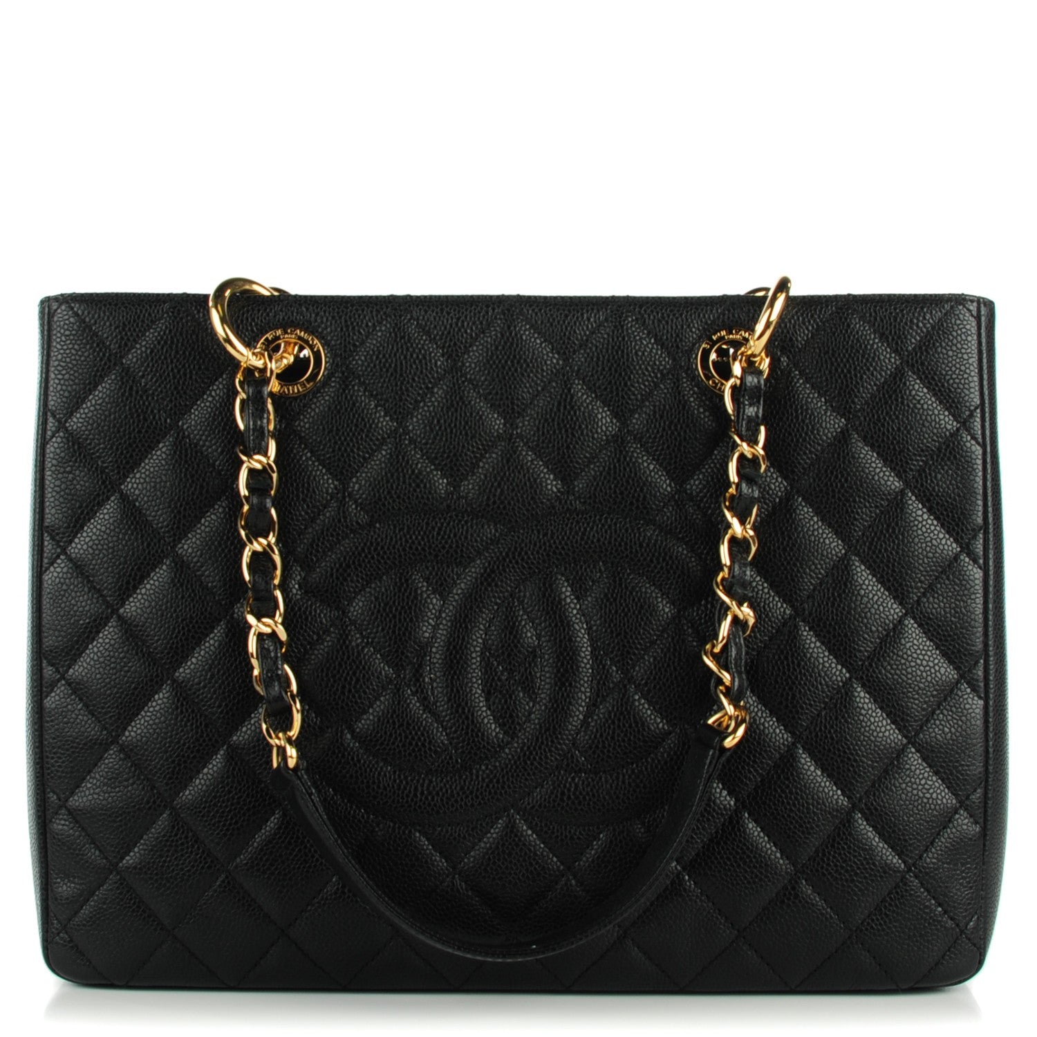 Chanel Caviar Quilted Grand Shopping Tote GST Black 1 of 7