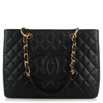 Chanel Caviar Quilted Grand Shopping Tote GST Black 1 of 7