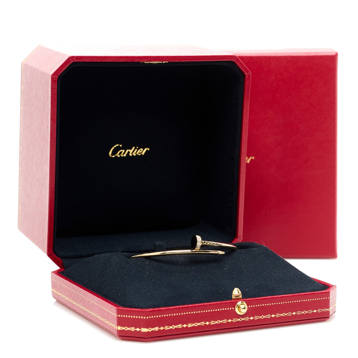 18K Yellow Gold Diamond Small Juste Un Clou Bracelet 17