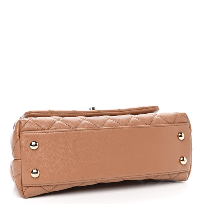 Chanel Caviar Quilted Mini Coco Handle Flap Brown 3 of 4