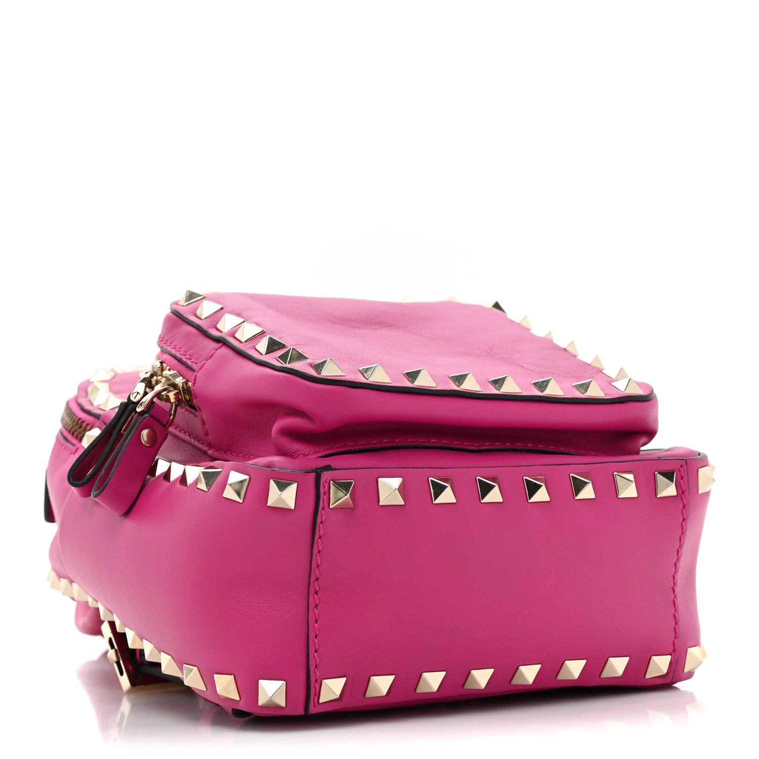Valentino Garavani Calfskin Mini Rockstud Backpack Fuxia 4 of 10