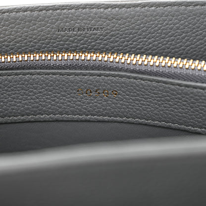 Celine Grained Calfskin Small 16 Top Handle Bag Medium Grey 8 of 15