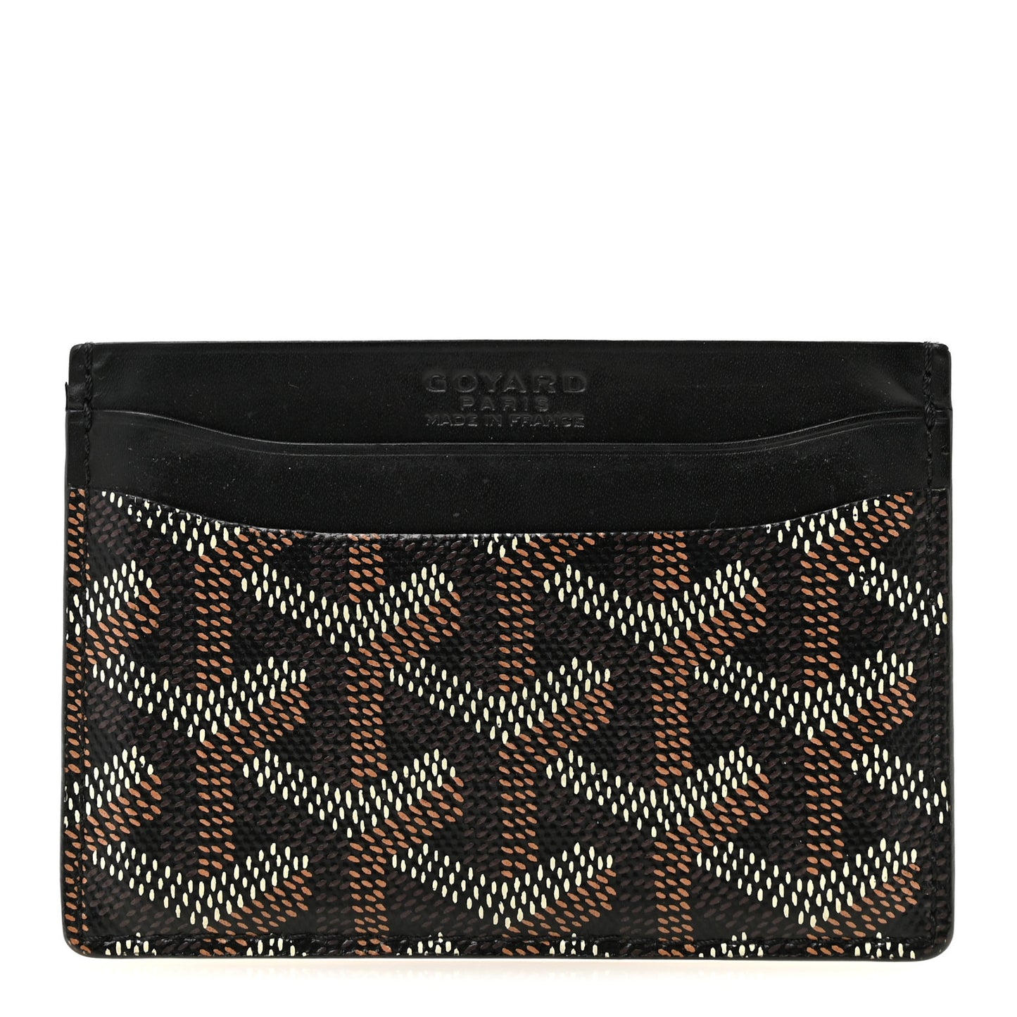 Goyardine Saint Sulpice Card Holder Black