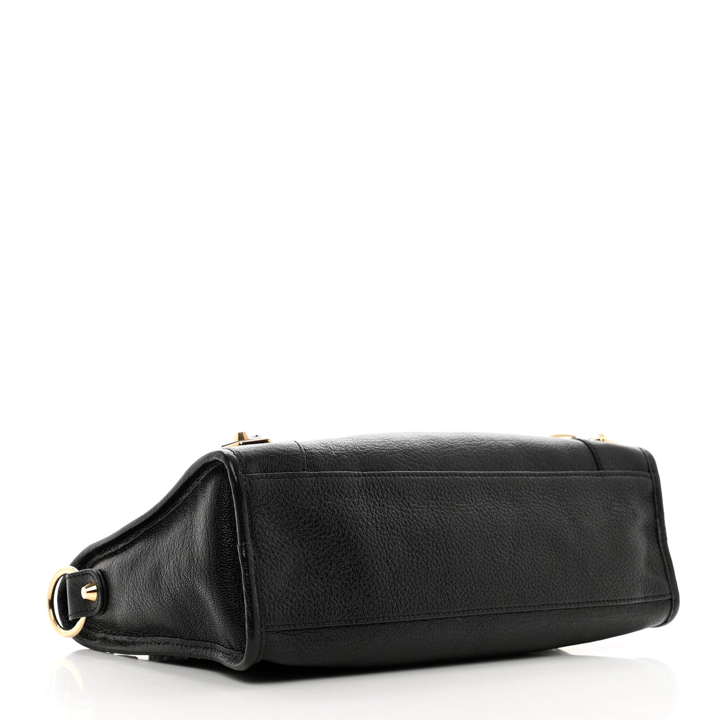 Chevre Gold Metallic Edge Hardware S City Black