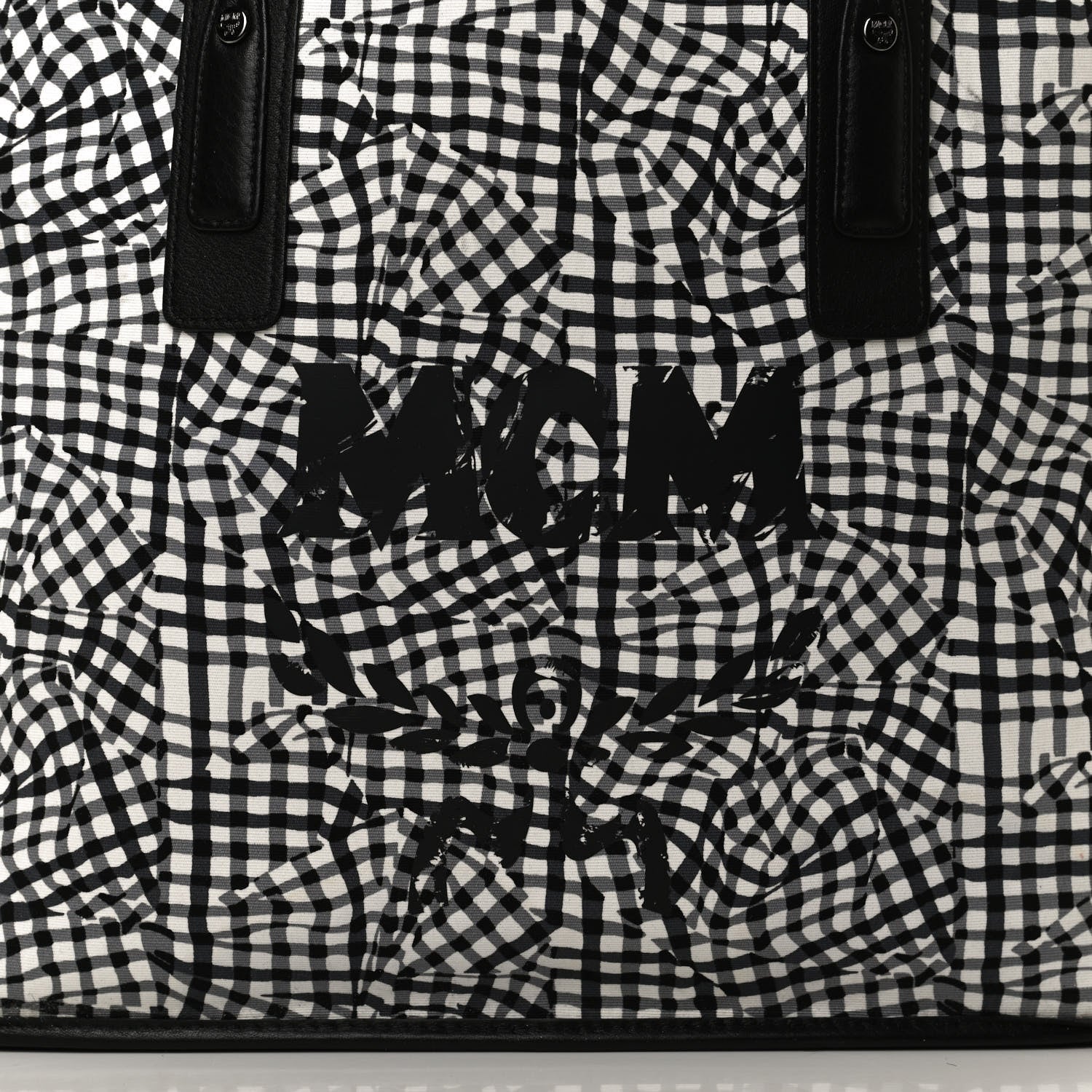 MCM Visetos Medium Liz Reversible Shopper Tote Black 17 of 21