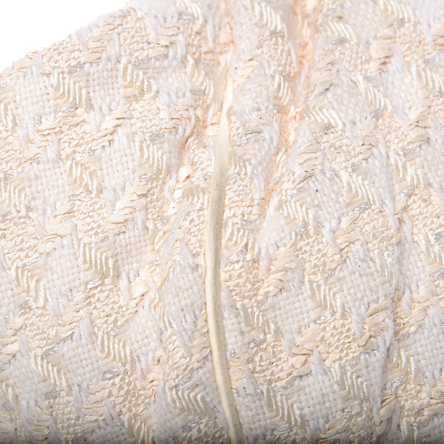 Chanel Tweed Boucle Knitting Bag Ivory 11 of 14