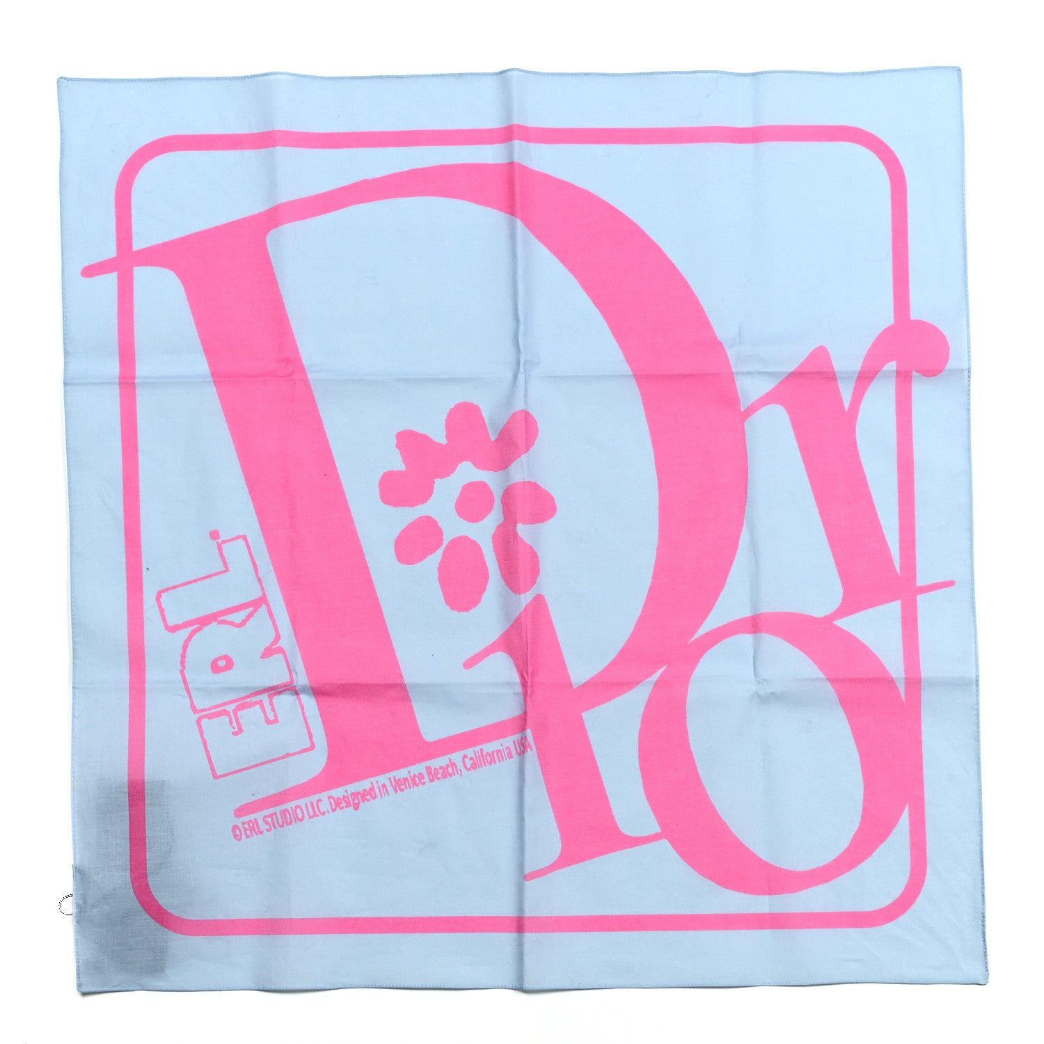 Christian Dior Cotton Erl Dior Square Scarf Rose Violet 1 of 3