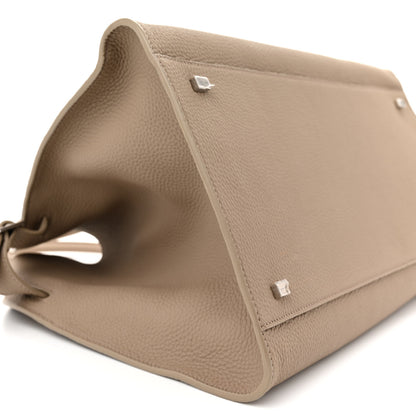 The Row Matte Grained Calfskin Soft Margaux 15 Dark Taupe 8 of 11