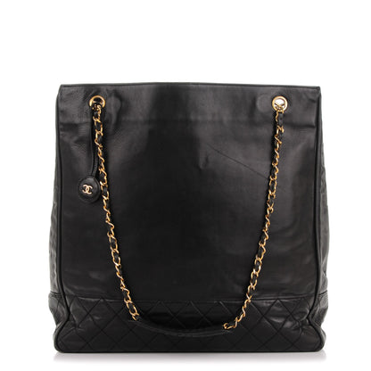 Chanel Lambskin Shopping Tote Black 1 of 8