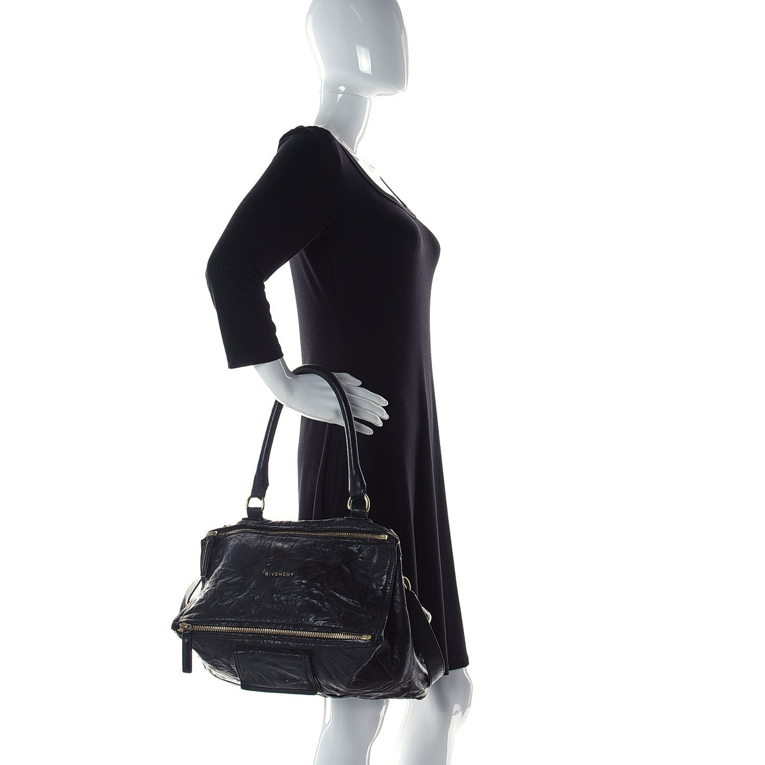 Givenchy Tumbled Sheepskin Medium Pandora Black 2 of 12