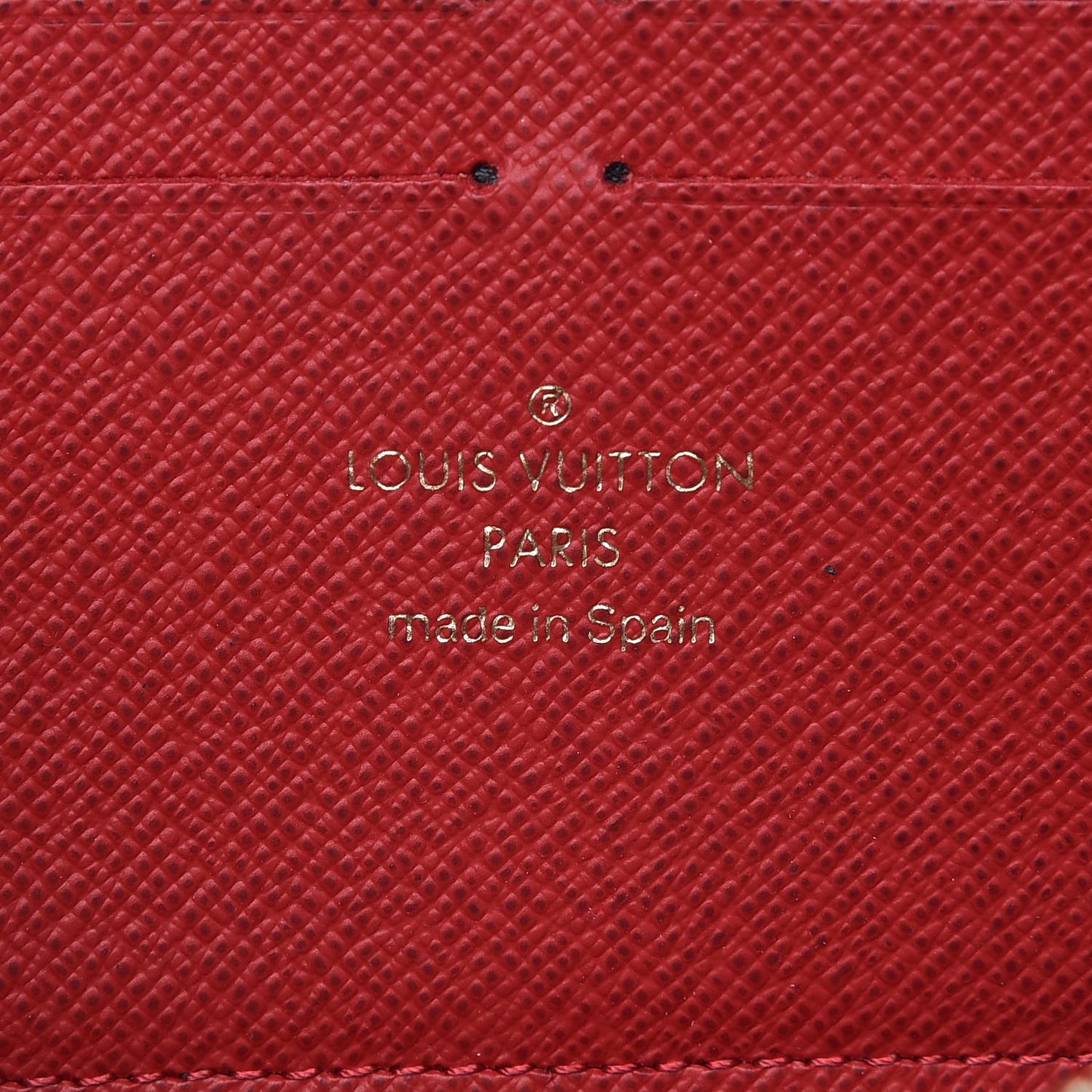 Damier Ebene Clemence Wallet Cherry