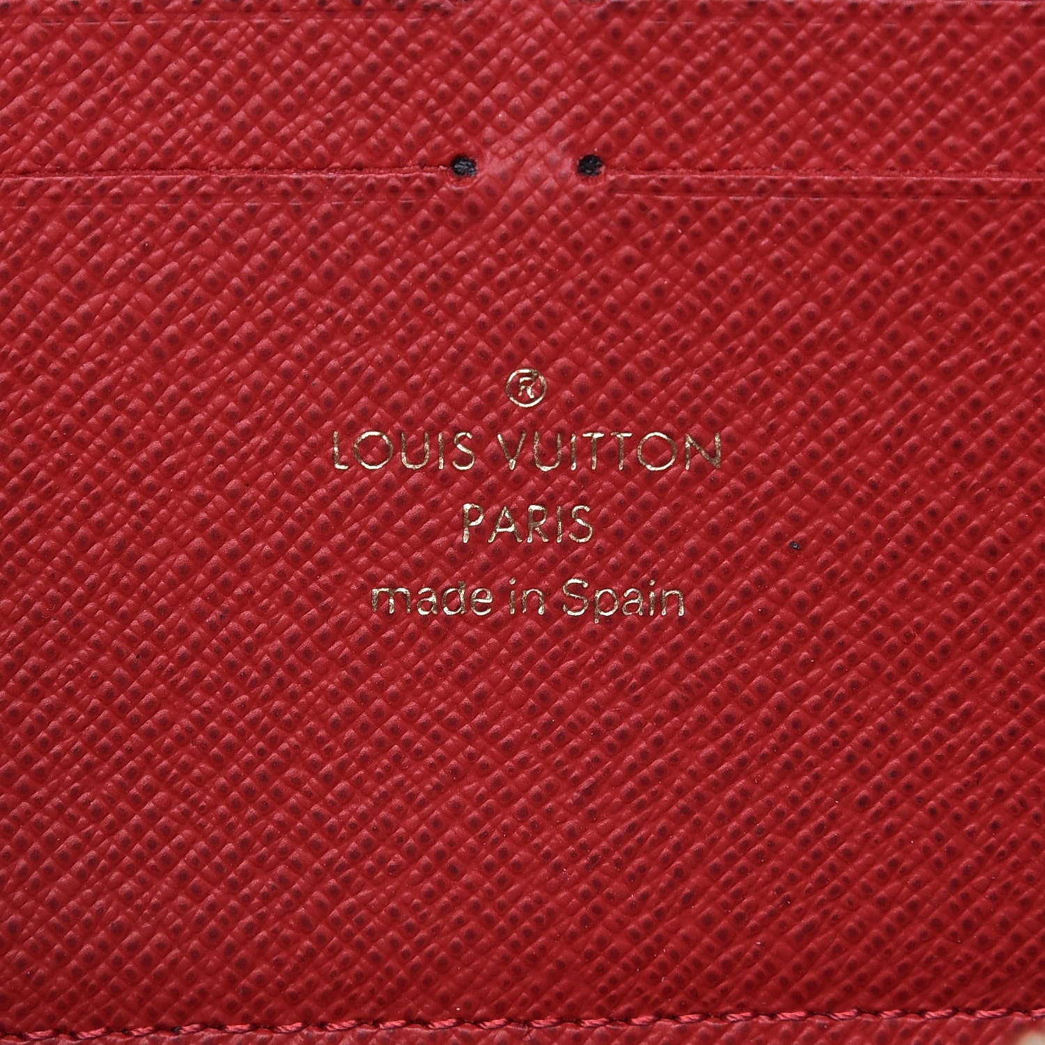 Louis Vuitton Damier Ebene Clemence Wallet Cherry 6 of 7